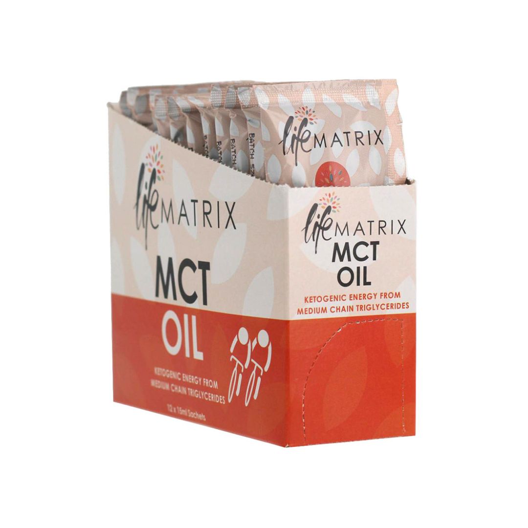 lifematrix_mct_oil_bulk_sachets_pack_12_sku159690 Lifematrix - MCT Oil Shipper - 15ml x 12 units (BB Jan 2026) - Image 1
