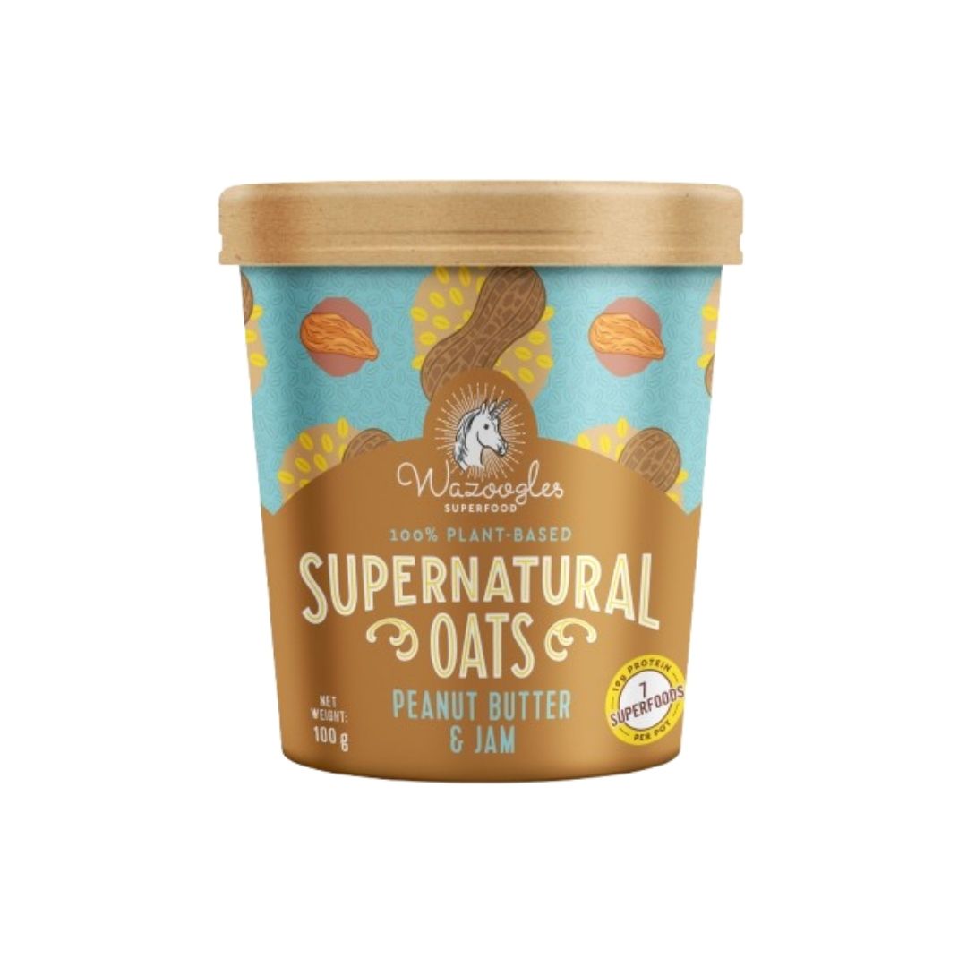 Peanut Butter & Jam Wazoogles - Supernatural Oats Peanut Butter & Jam - 100g - Image 1