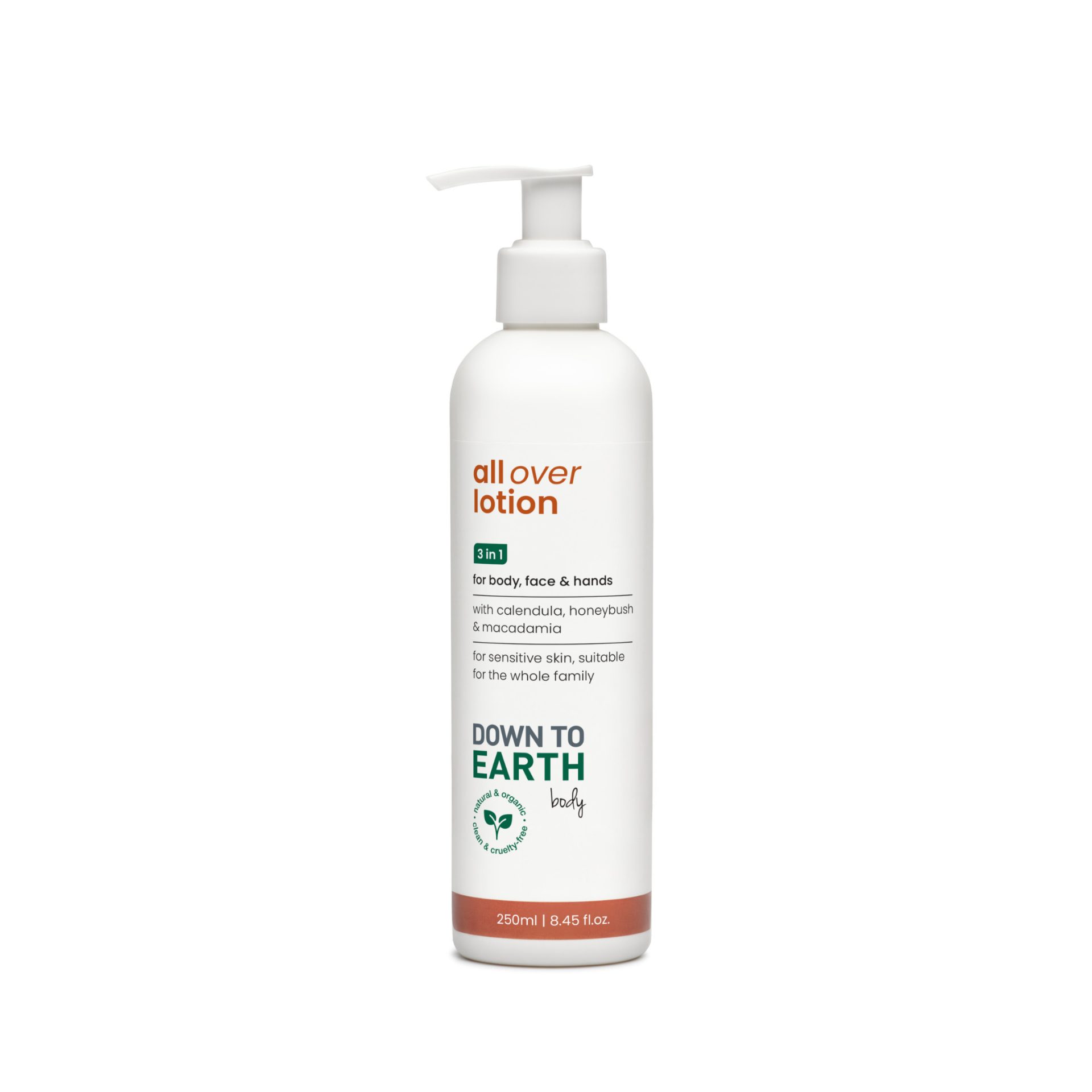 AOL250ml Down to Earth - All-Over Body Lotion - 250ml - Image 1