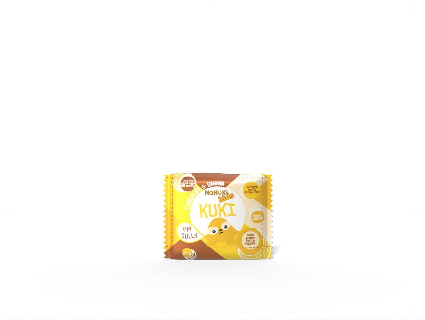Render_Mockup_4000_3000_2025-10-21 (2) Nanuki Kids - Kuki - Chocolate Banana - 40g x 18 - Image 1