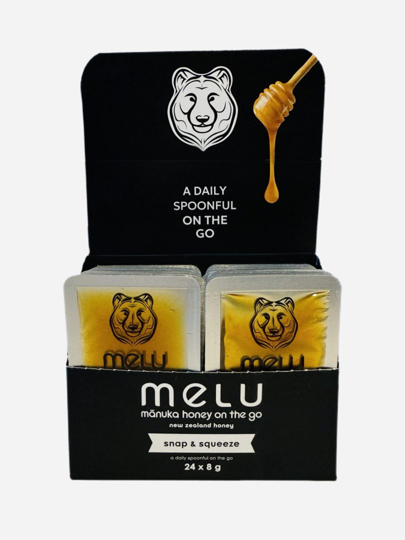 Copy of Bazaart_FF197B32-42F2-4D84-9545-CBB05610C3D6 Melu Manuka Snap Pack Box of 8g X 24 - Image 1