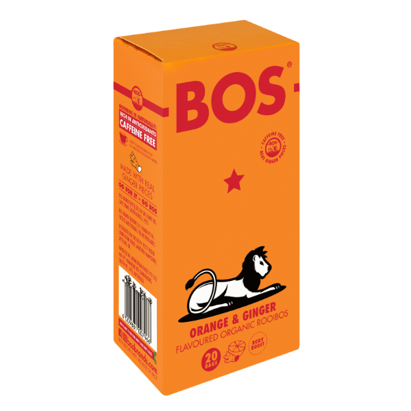 Bos Orange BOS Organic Rooibos, Orange & Ginger X 20 teabags - Image 1
